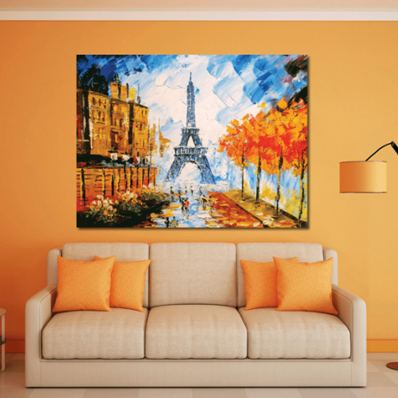 Πίνακας σε καμβά με Βόλτα στο Παρίσι